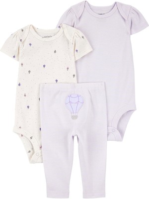 Kız Bebek Mor 3lü Set