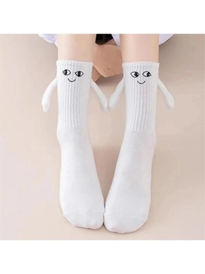 Mıknatıslı El Ele Tutuşan Mentor Çorap, Unisex Arkadaşlık,sevgili,komik Çorap