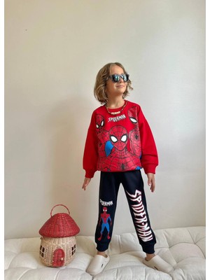 Erkek Çocuk Karakter Baskılı Sweatshirt Kışlık Takım