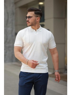 Veraura Lifestyle Erkek Hemşire Yaka Kısa Kollu Tişört