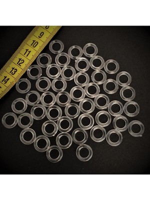 Şeffaf Perde Halkası, Katlama ve Kruvaze Halkası, 40 Adet, Turuncu Renk