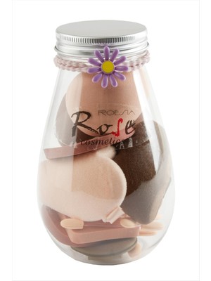 12 Adet Oval Şişeli Makyaj Süngeri