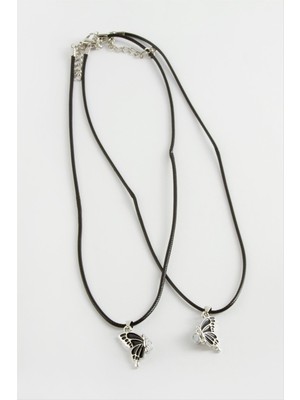 Kelebek Arkadaşlık Kolyesi (Çift Kolye)