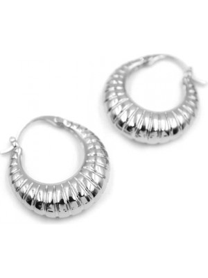 MiraLive Halka Küpe - Gümüş