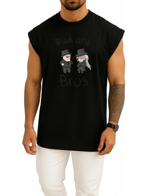 Oversize Gin Vodka Jimmy Kudo List Of Case Closed Göğüs Tasarımlı Atlet