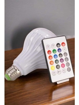 Kablosuz Bluetooth Hoparlör LED Lamba