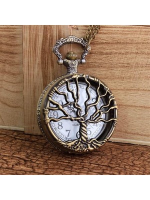 Hayat Ağacı Tasarımı Köstekli Saat