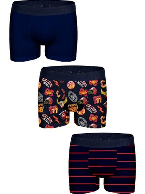 John Frank 3'lü Erkek Boxer