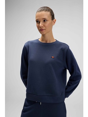 Ellesse Pamuklu Regular Fit Bisiklet Yaka Logolu Sweat Bayan Sweat EF553