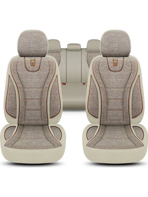 City Serisi Mını Mini Clubman 2010-2014 ile Uyumlu Koltuk Kılıfı, Bej