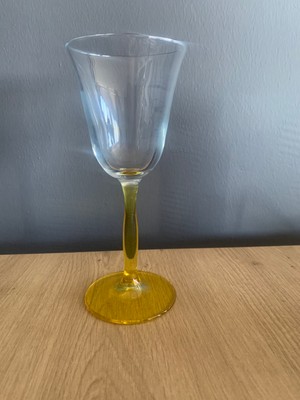 6 Adet 195 Ml\'lik Şarap Kadehi Sarı