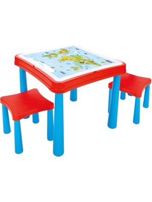 Bfs  03 477 Master Çalışma Masası Kırmızı Mavi