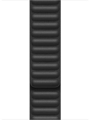 Microsonic Apple Watch Ultra 3 Kordon Leather Link Band Siyah
