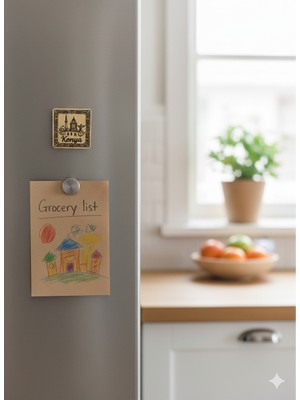 Orijinal Konya Buzdolabı Magneti Serisi | Mevlana Temalı, Otantik ve Renkli Hediyelik Eşya