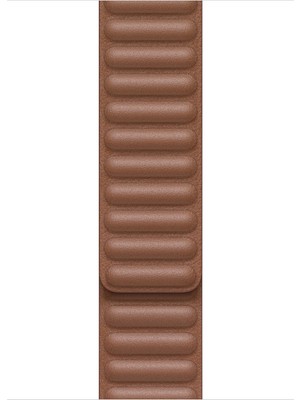 Microsonic Apple Watch Ultra 3 Kordon Leather Link Band Kahverengi