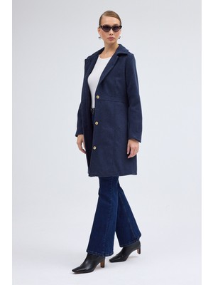 Dikiş Detaylı Tasarım Kaşe Kaban