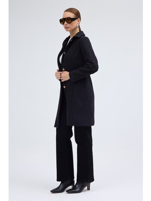 Dikiş Detaylı Tasarım Kaşe Kaban