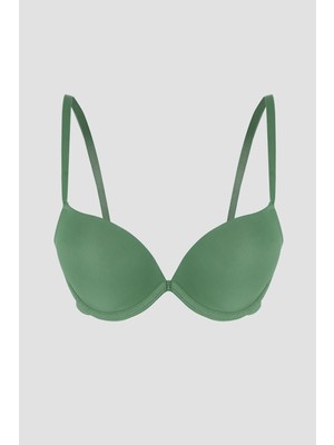 Loya Haki Latina Double Push-Up Destekli Sütyen