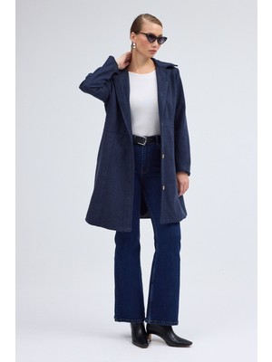 Dikiş Detaylı Tasarım Kaşe Kaban