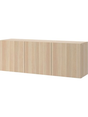 Duvar Dolabı, Ağartılmış Meşe Görünümlü, 180X42X64 Cm, Lappvıken