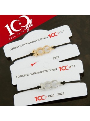 Ds-Derin Cumhuriyetin 100. Yılına Özel Bileklik-Gümüş Rengi