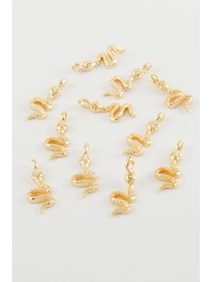 Zengezur Yılan Kolye Ucu Aparatı 1 Adet-Sarı