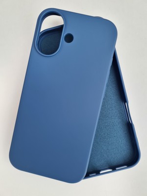 iPhone 17 ile Uyumlu Lansman Içi Kadife Esnek Soft Silikon Kılıf