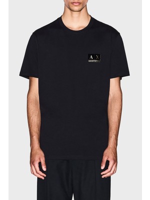 Armani Exchange % 100 Pamuk Regular Fit Bisiklet Yaka Logolu T Shirt Erkek T Shirt XM001911 AF10356 MC004