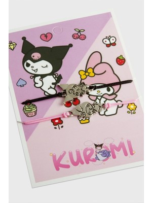 Ds-Derin 2 Adet Çzgflm Karakteri Ip Bileklik-Renkli