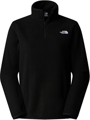 The North Face W Glacier Fleece 1/4 Zip Jacket Kadın Outdoor Çeyrek Fermuarlı Polar Üst NF0A8D2JJK31 Siyah