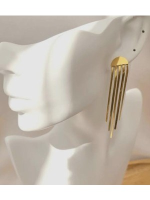 Sallantılı Çelik Küpe