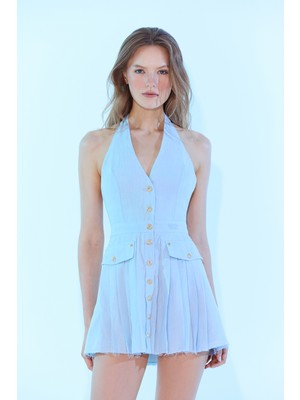 Sagaza Studio SS6057 Mavi Elbise