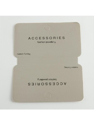 Ds-Derin Gri Renkli Lüks Kolye Kartı-Gri