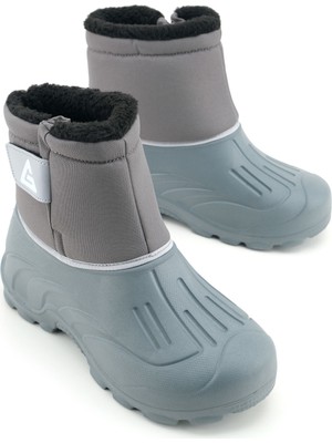 Gezer Erkek Kışlık Içi Peluşlu Su Geçirmez Tek Cırt Cırtlı Boğazdan Ayarlanabilir  Rahat Taban Günlük Eva Kar Bot Çizme