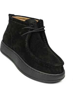 Castle Black 24620 - 5 Siyah Süet Deri Kadın Bot