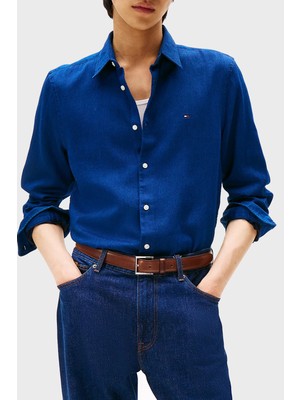 Tommy Hilfiger Pamuklu Slim Fit Klasik Yaka Uzun Kollu Gömlek Erkek Gömlek MW0MW40498 0gy