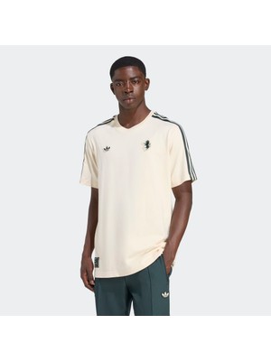adidas  Erkek Bej  T-shirt JUVE ICON TEE JM9453