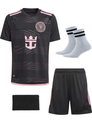 Inter Miami Messi Futbol Çocuk Forması 4'lü Set  Çorap+Bileklik Hediyeli