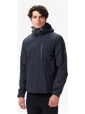 Nautica Erkek Siyah Regular Fit Kapüşonlu Su Geçirmez Yağmurluk J57040T.0TB