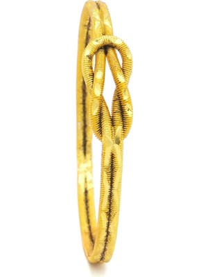 altın kaplama  aşk düğümü ajda bilezik blz-3119