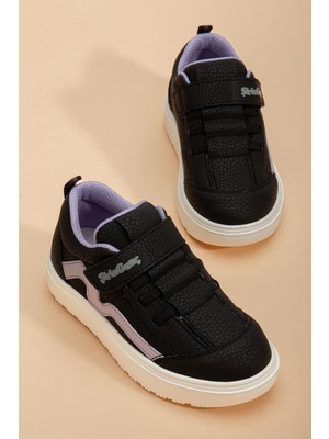 Şirinbebe Şiringenç Kız Çocuk Spor Ayakkabı Ortopedik Lila Cırtlı