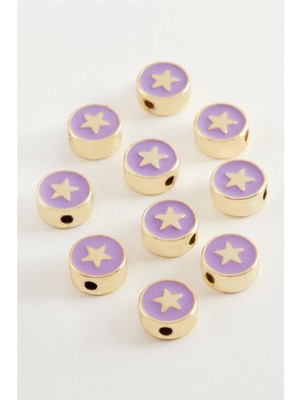 Zengezur Yıldız Mineli Bileklik ve Kolye Ucu Aparatı 1 Adet-Beyaz