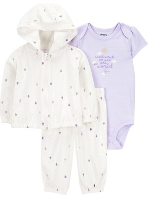 Kız Bebek Ekru 3lü Hırkalı