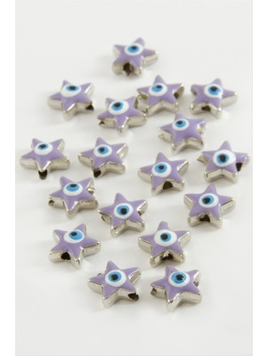 Zengezur Yıldız Mineli Bileklik ve Kolye Ucu Aparatı 1 Adet-Beyaz