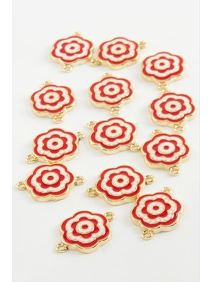 Zengezur Çiçek Çift Kulplu Mineli Bileklik ve Kolye Ucu Aparatı 1 Adet-Mavi