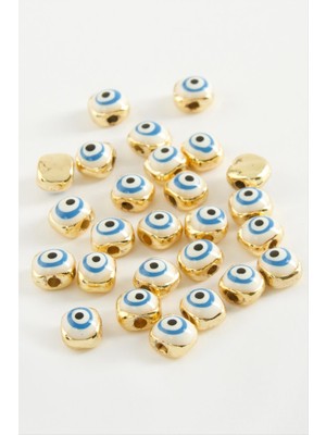 Zengezur Nazar Mineli Bileklik ve Kolye Ucu Aparatı 1 Adet-Yeşil