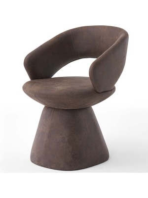 Showdeko Mushroom Conform Acı Kahverengi İç Mekan Döşeme Yemek Masası Mutfak Balkon Sandalye