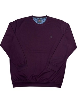 Annex Büyük Beden Erkek Bisiklet Yaka Sweatshirt Battal