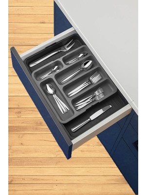 Çift Taraflı Çekmece Içi Açılır Kapanır Sürgülü Kaşıklık Uzayabilen Organizer Kurutma Sepeti