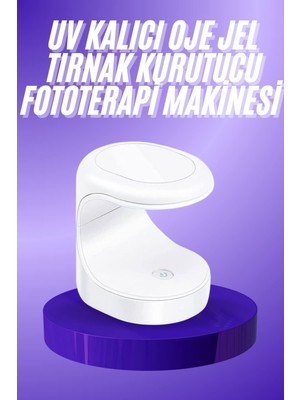 Msa-Shop Seyehat Tipi Mini Oje Kurutucu Ultraviole Mor Işık Protez Tırnak Kurutucu